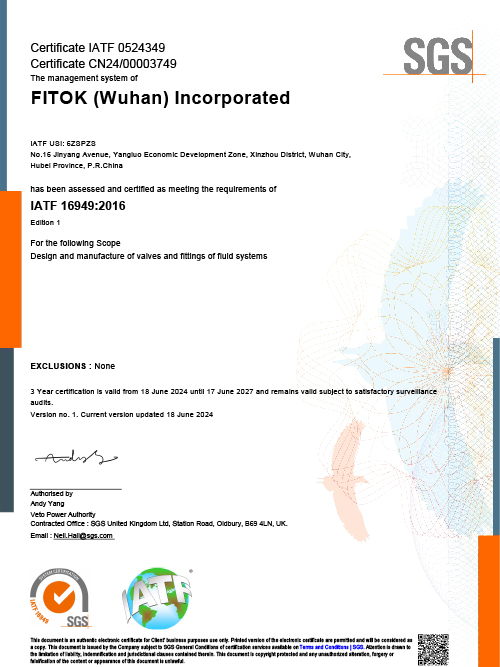 FITOK Wuhan IATF 16949