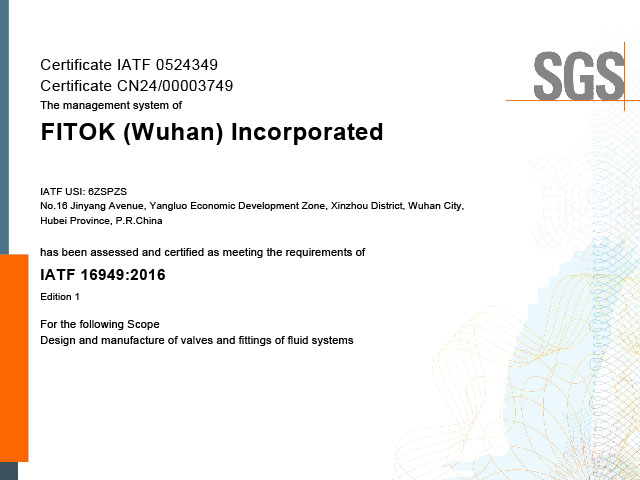 FITOK Passes IATF 16949 Certification